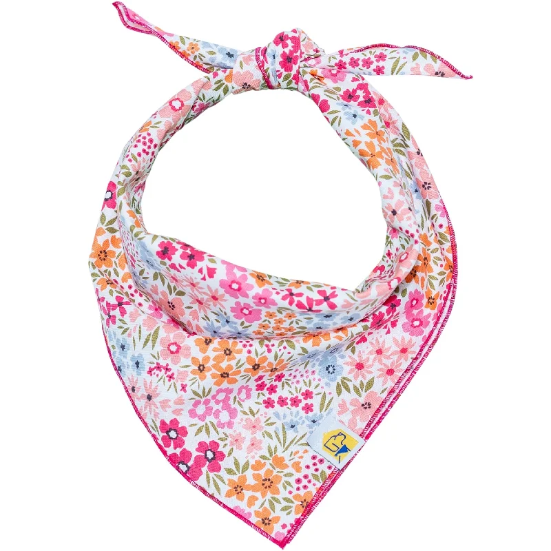 Groovy Fuchsia Floral Dog Bandana