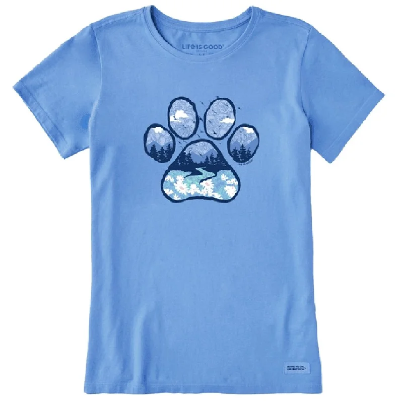 Life Is Good : Women's Paw Landscape Crusher Tee