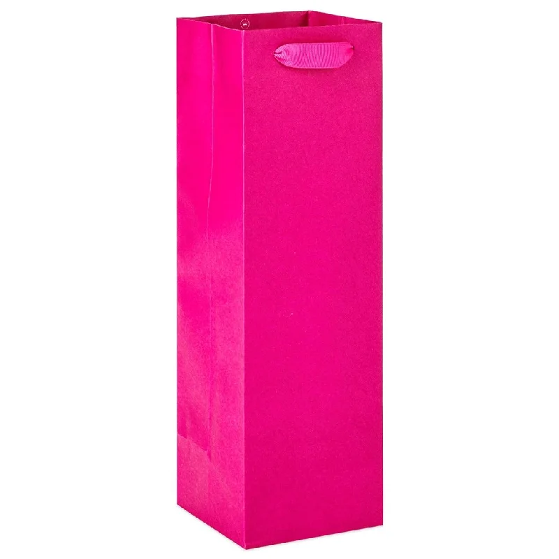 Hallmark : 13" Hot Pink Wine Gift Bag