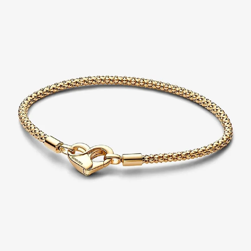 PANDORA : Pandora Moments Studded Chain Bracelet - Gold