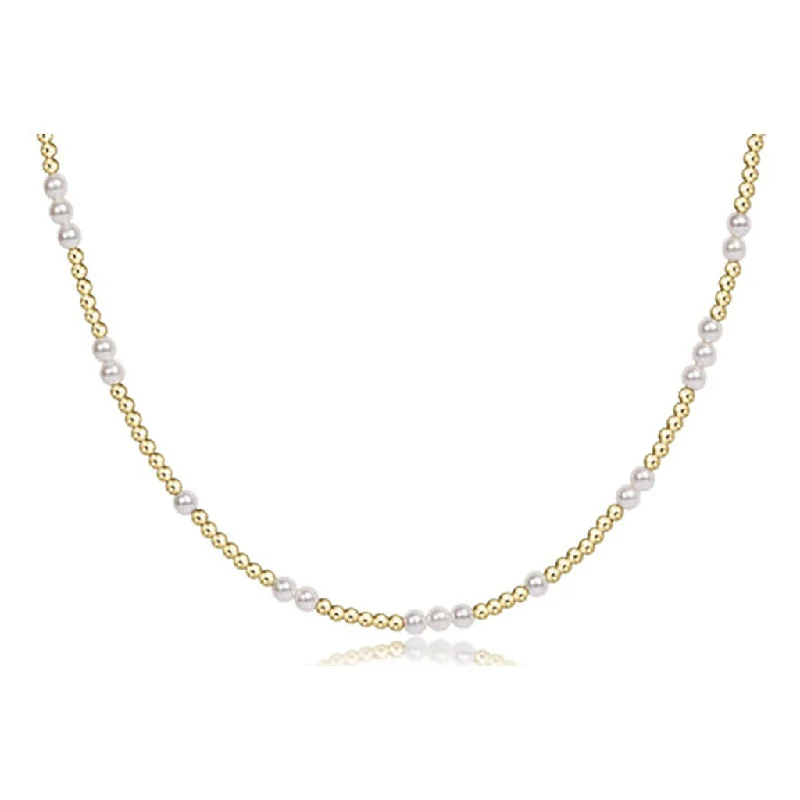 enewton design : 15" Choker Hope Unwritten - 3mm Pearl