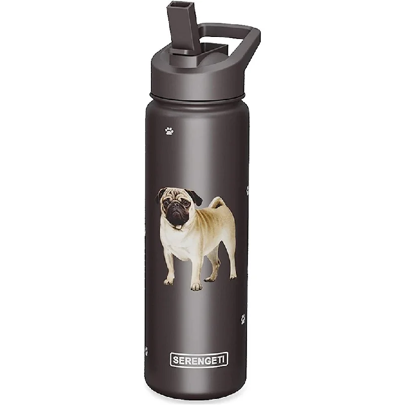 E & S Pets : Serengeti Pug 24 oz Water Bottle