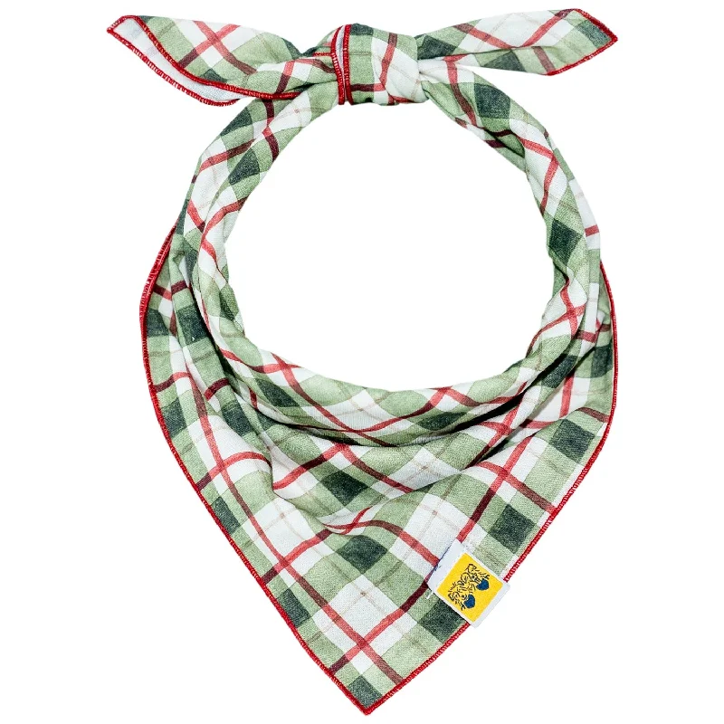 Classic Christmas Plaid Dog Bandana