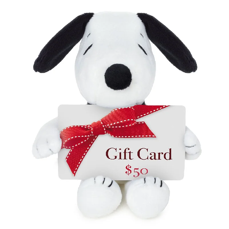 Hallmark : Peanuts® Snoopy Plush Gift Card Holder, 4.2"