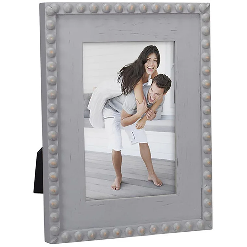 Malden : 4X6 Gray Bead Frame