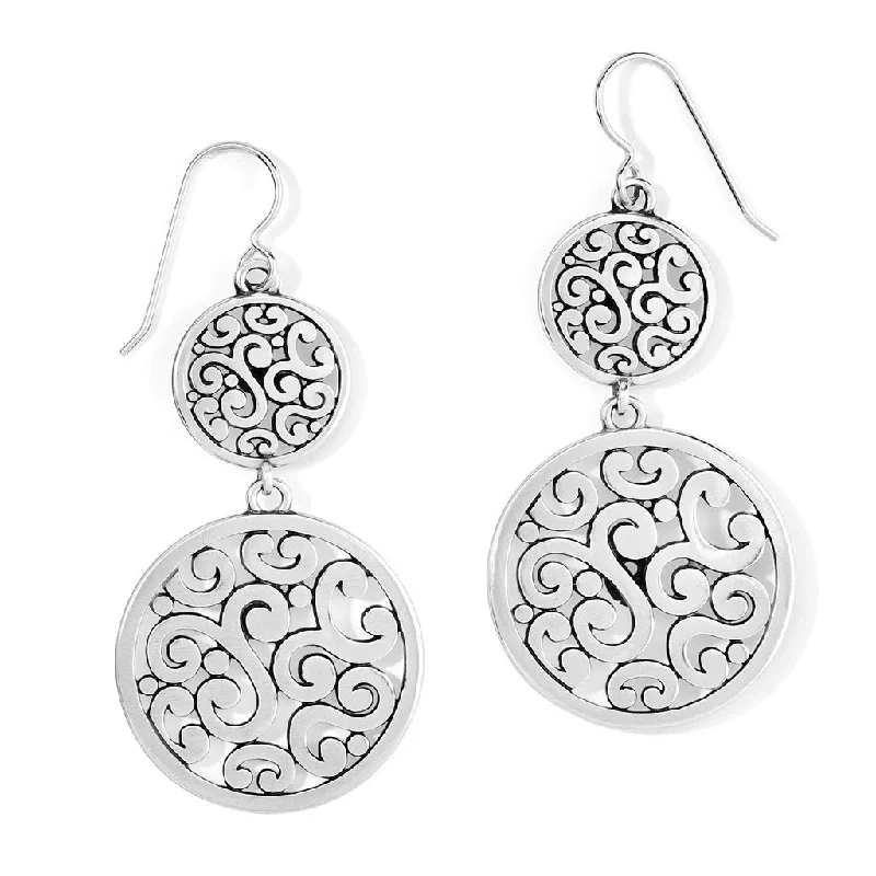 Brighton : Contempo Medallion Duo French Wire Earrings