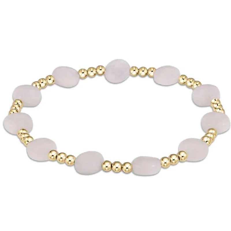 enewton design  : Admire Gold 3mm Bead Bracelet - Gemstone in Moonstone