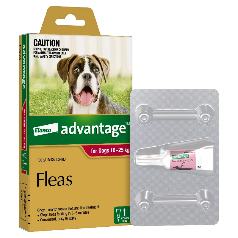 Advantage Flea Treatment for Dogs 10-25kg Red 1 Pack