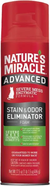 Nature's Miracle Cat Stain & Odor Advanced Foam Aerosol 17.5 oz